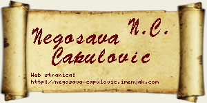 Negosava Capulović vizit kartica